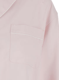 Sportmax Women 'Cocco' Pink Oversized Shirt With Notched Collar And Patch Pocket On The Front In Viscose For Women
