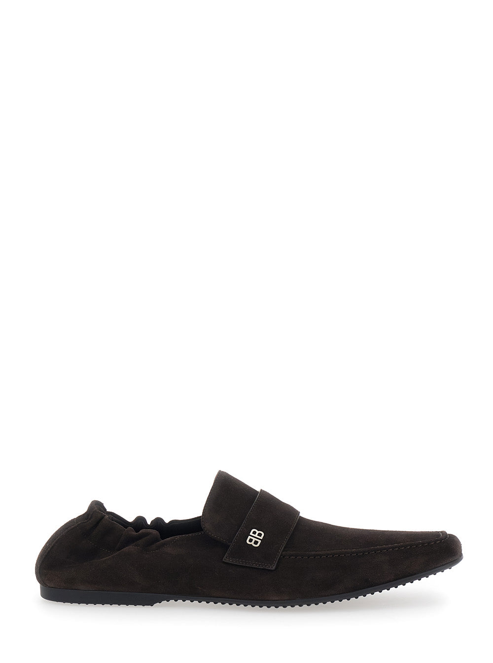 Balenciaga Men 'Palermo' Brown Loafers With Rounded Toe In Leather For Men