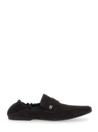 Balenciaga Men 'Palermo' Brown Loafers With Rounded Toe In Leather For Men