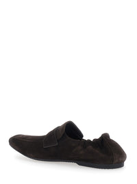Balenciaga Men 'Palermo' Brown Loafers With Rounded Toe In Leather For Men