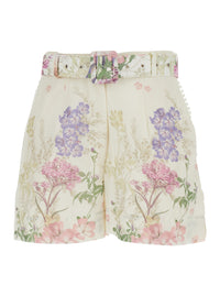 CHARO RUIZ Charo Ruiz Women 'Pansy' Multicolored Shorts With Waistband And All-Over Floral Print In Cotton For Women