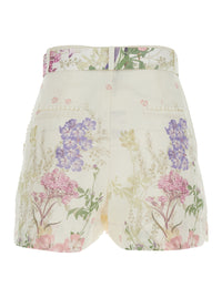 CHARO RUIZ Charo Ruiz Women 'Pansy' Multicolored Shorts With Waistband And All-Over Floral Print In Cotton For Women
