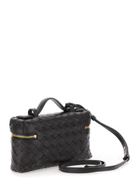 Bottega Veneta Women 'Bang Bang' Brown Crossbody Bag With Removable Strap And Intreccio Motif In Leather Forwomen
