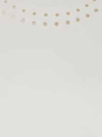 Isabel Marant Etoile Women 'Orlane' White Dress With Round Neck And Sangallo Details In Cotton For Woman