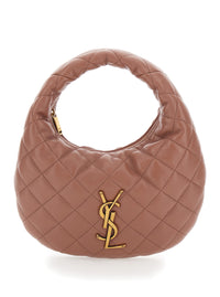 SAINT LAURENT Saint Laurent Women 'Icare' Pink Handbag With Cassandre Plate On The Front And Quilted Design In Leather For Women