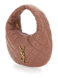 SAINT LAURENT Saint Laurent Women 'Icare' Pink Handbag With Cassandre Plate On The Front And Quilted Design In Leather For Women