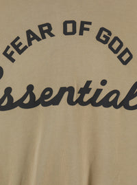 Fear Of God Men Beige Hoodie With Fixed Hood And Maxi Logo Lettering On The Front In Cotton For Men