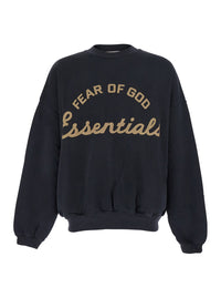 Fear Of God Men 'Training 90'S' Black Sweatshirt With Printed Logo On The Front In Cotton Man