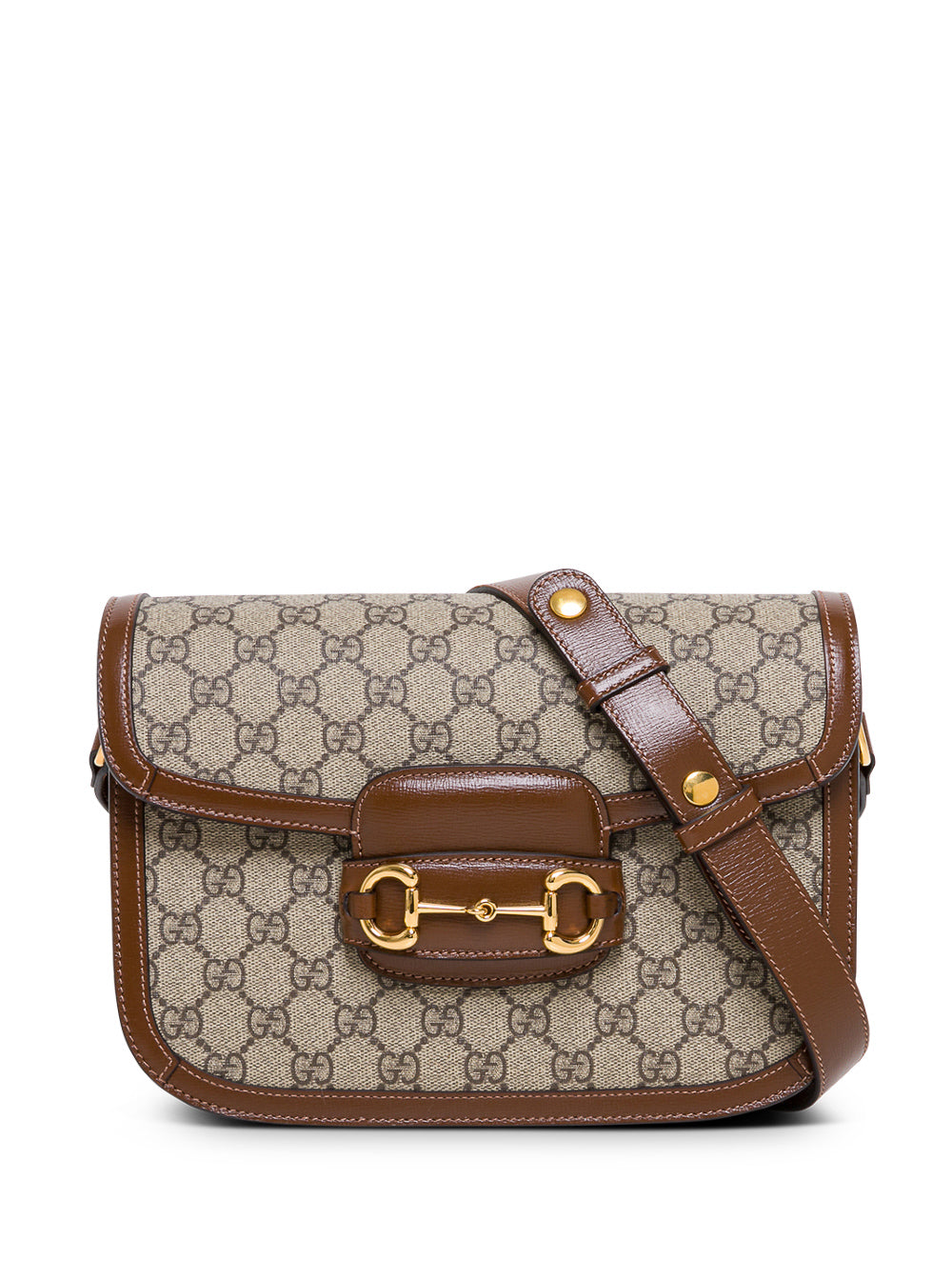 Gucci Women Shoulder Bag 'Horsebit Bag' With Beige Leather Details For Women