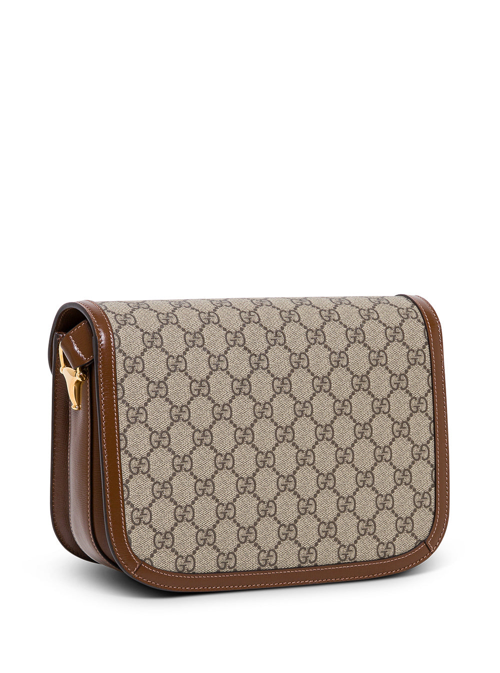 Gucci Women Shoulder Bag 'Horsebit Bag' With Beige Leather Details For Women