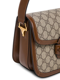 Gucci Women Shoulder Bag 'Horsebit Bag' With Beige Leather Details For Women