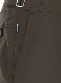 Tom Ford Men Micro Compact Poplin Wr Swim Short
