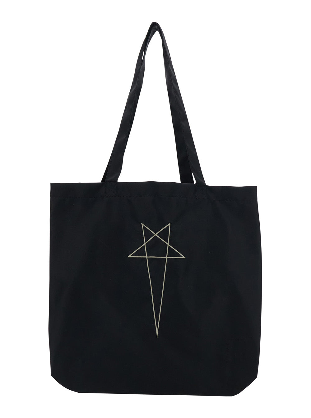 DRKSHDW Drkshdw Men Black Shoulder Bag With Maxi Logo On The Front And Two Top Handles In Cotton For Men