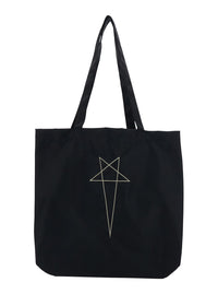 DRKSHDW Drkshdw Men Black Shoulder Bag With Maxi Logo On The Front And Two Top Handles In Cotton For Men