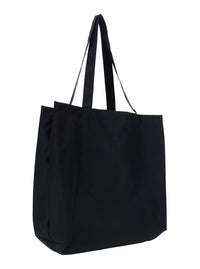 DRKSHDW Drkshdw Men Black Shoulder Bag With Maxi Logo On The Front And Two Top Handles In Cotton For Men