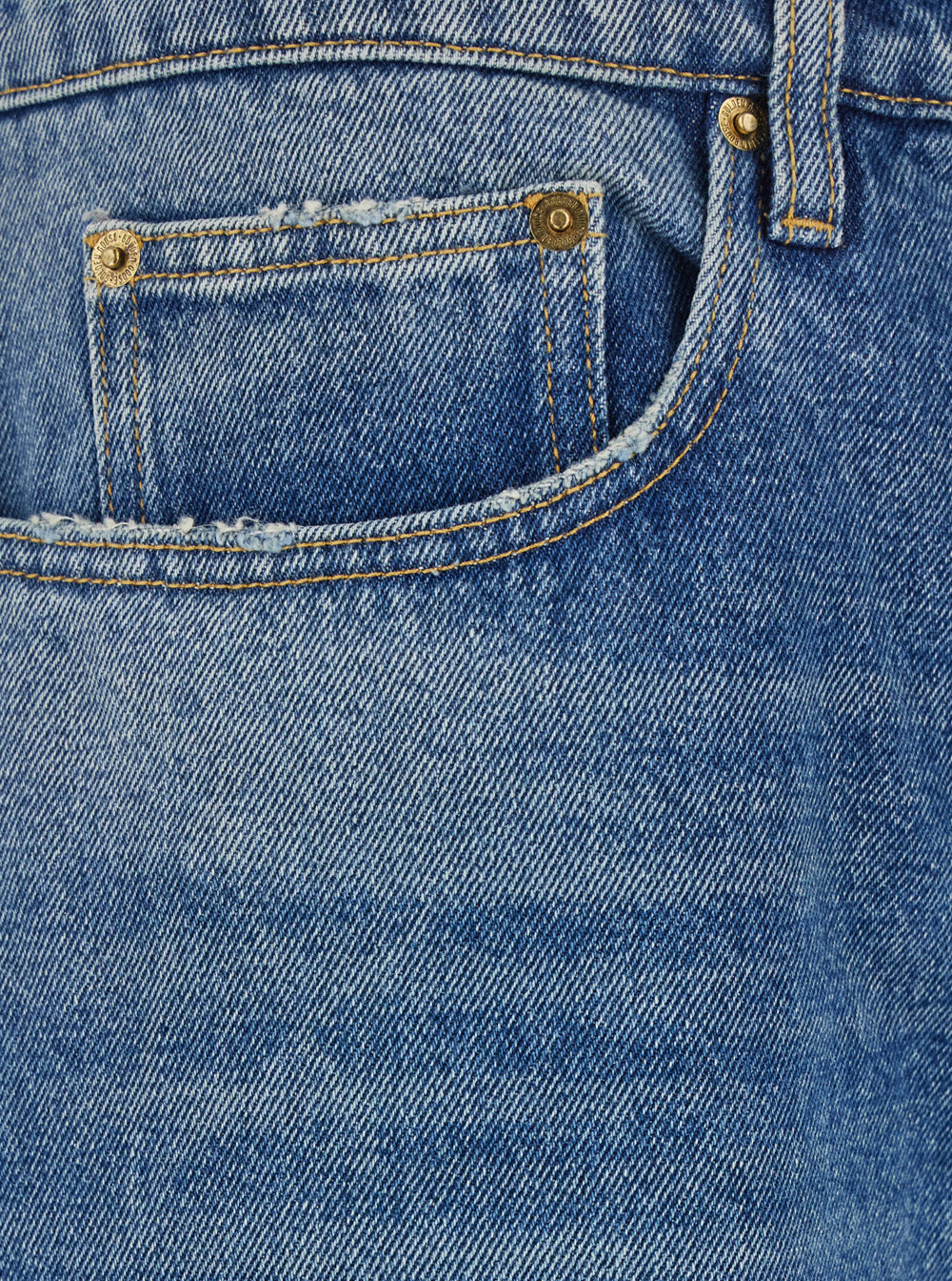 Golden Goose Men Blue Wide Leg Jeans In Cotton Man