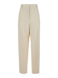 Dries Van Noten Women Beige 'Pilar' Pants With Side Pockets For Men