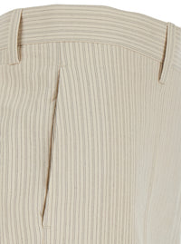 Dries Van Noten Women Beige 'Pilar' Pants With Side Pockets For Men
