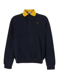 Versace Men Blue Hoodie With Fixed Hood For Women