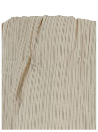 Dries Van Noten Women 'Pila' Beige Pants With Elasticated Waist And All-Over Striped Motif In Cotton For Women