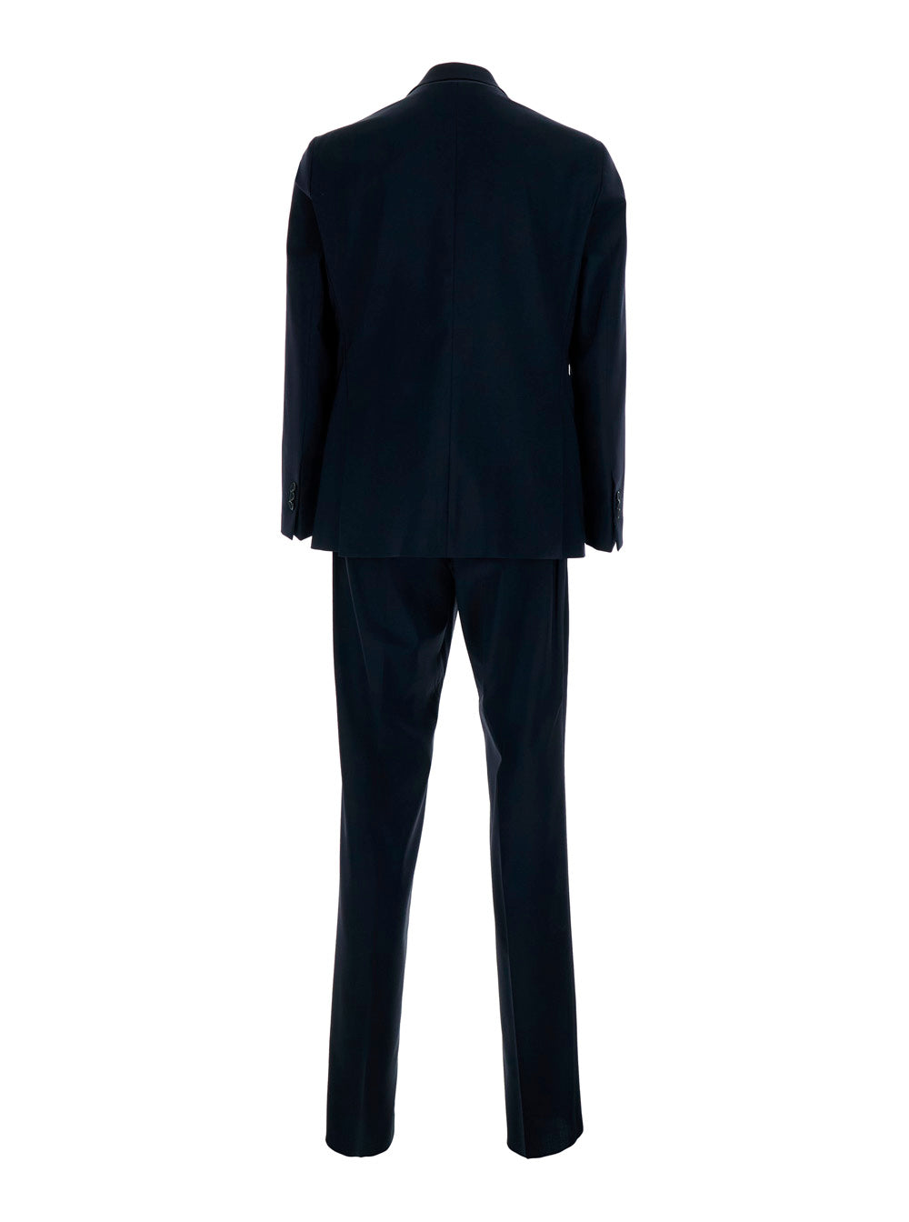 Leplain Men Double-Breasted Suit With Peak Revers Blue Man