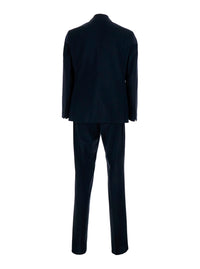 Leplain Men Double-Breasted Suit With Peak Revers Blue Man