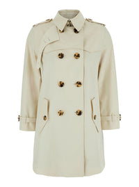 Burberry Women 'Summerside' Beige Trench Coat With Classic Collar And Ekd Patch On The Back In Cotton For Women