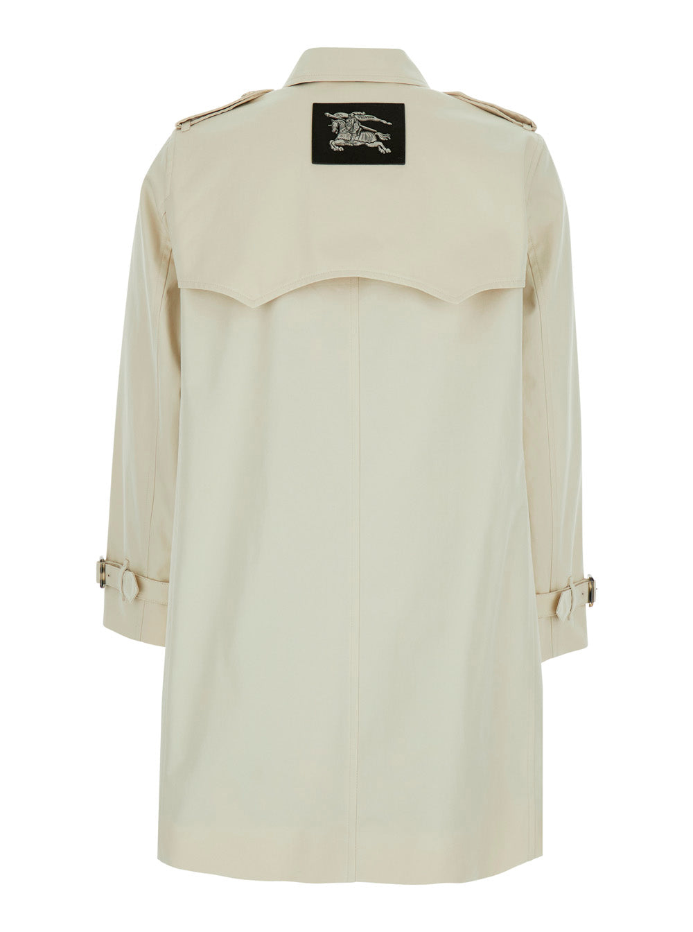 Burberry Women 'Summerside' Beige Trench Coat With Classic Collar And Ekd Patch On The Back In Cotton For Women