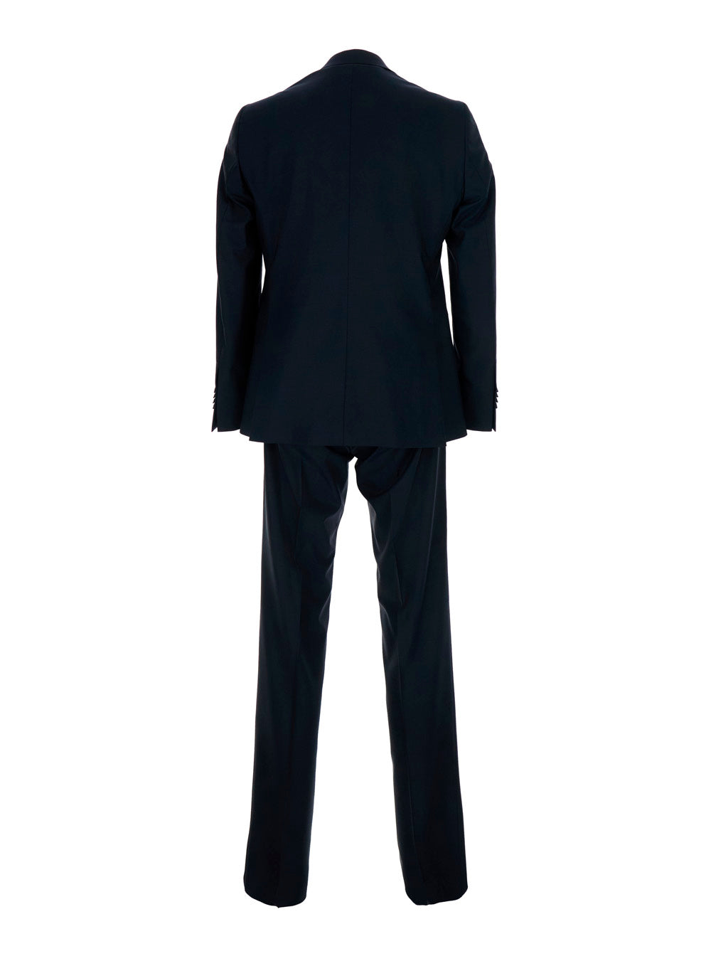Leplain Men Single-Breasted Suit With Peak Revers And Pants Without Pleats Blue Man