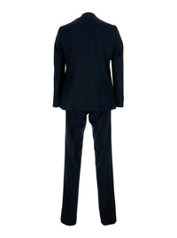 Leplain Men Single-Breasted Suit With Peak Revers And Pants Without Pleats Blue Man