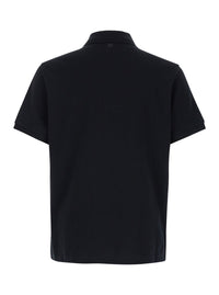 Ami Paris Men Polo Shirt With Embroidered Adc Logo On The Front In Black Cotton For Men