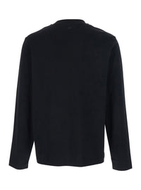 Ami Paris Men Long Sleeve T-Shirt With Ami De Coeur Logo On The Front In Black Cotton For Men