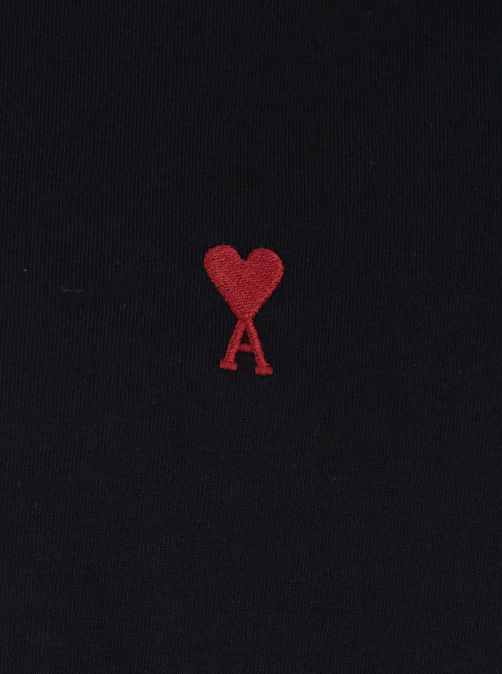 Ami Paris Men Long Sleeve T-Shirt With Ami De Coeur Logo On The Front In Black Cotton For Men