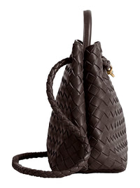 BOTTEGA VENETA Bottega Veneta Women Handbag 'Andiamo' Medium With Knot Detail On The Front In Brown Leather For Women