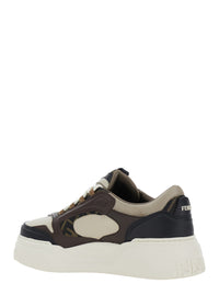 FENDI Fendi Men Sneaker 'Force' With Ff Jacquard Details And Multicolored Chunky Leather Sole For Men