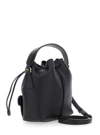 FERRAGAMO Ferragamo Women Black Crossbody Bag With Adjustable And Removable Strap And A Flat Top Handle In Grained Leather For Women