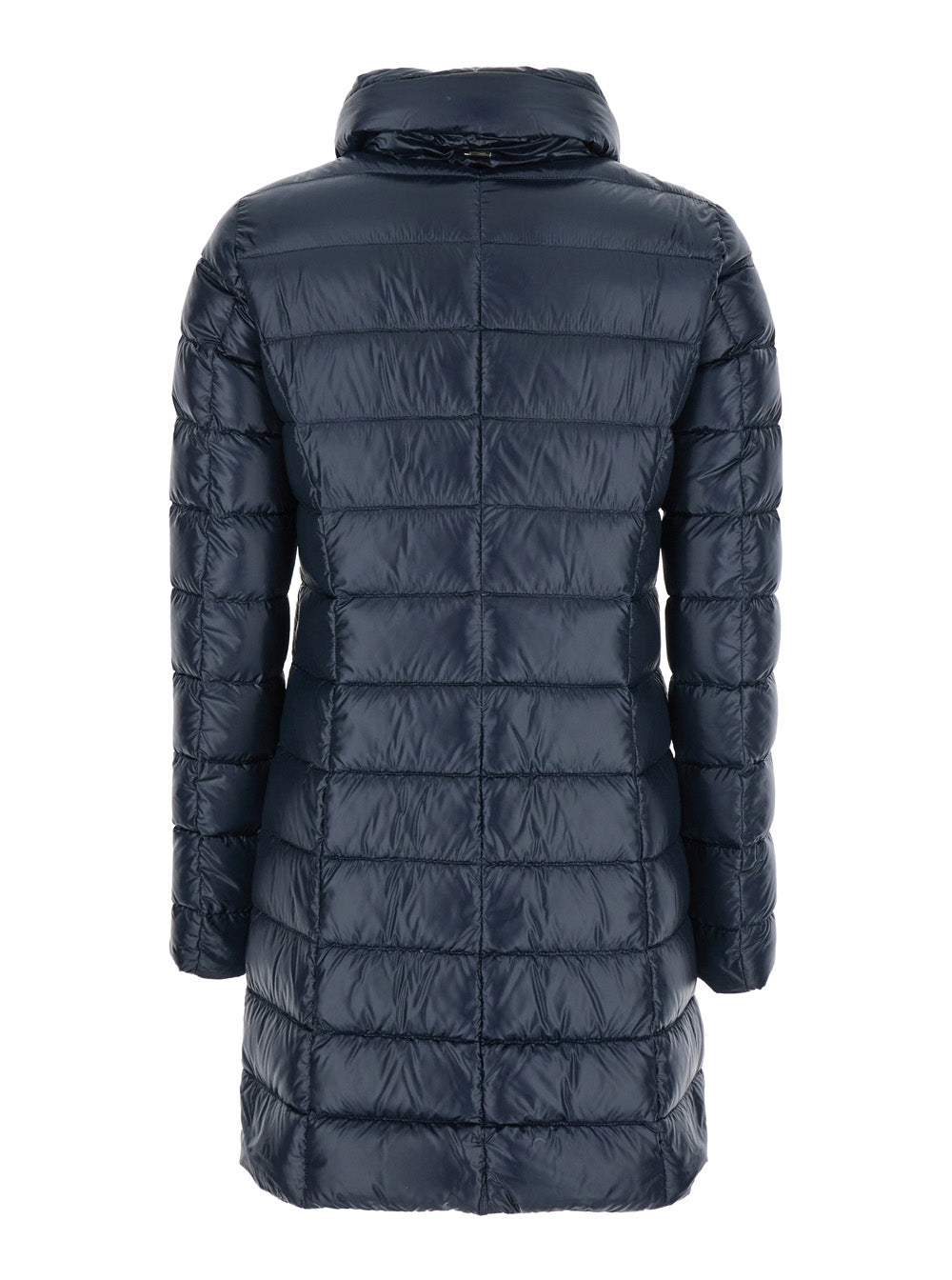 HERNO Herno Women Blue Down Jacket With Zip Closure And Two Patch Pockets In Tech Fabric For Women