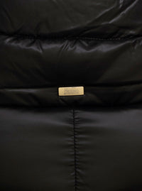 Herno Women Long Down Jacket With High Collar In Black Tech Fabric For Women