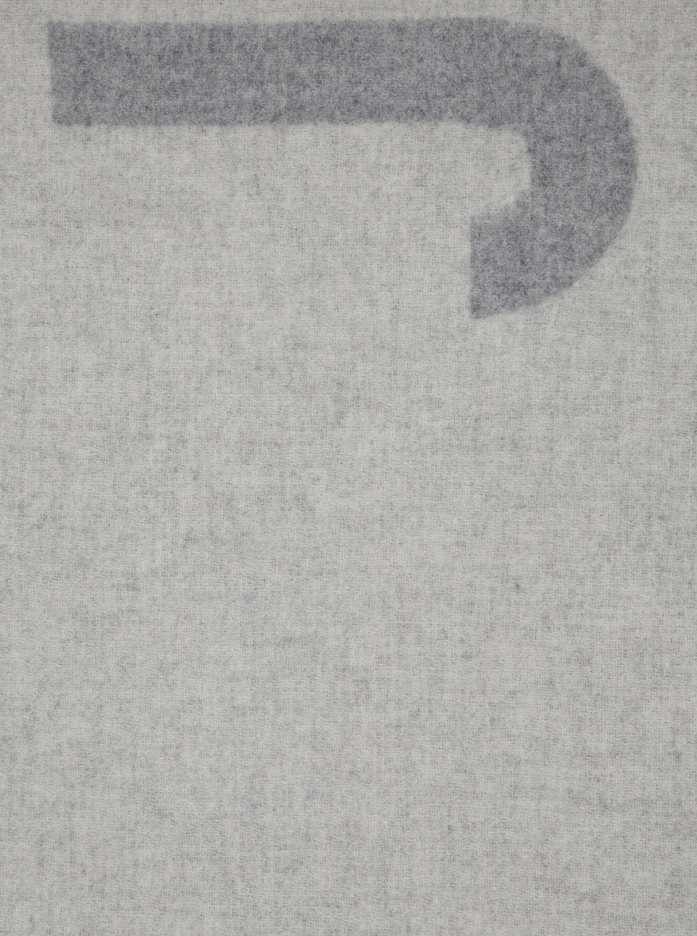 Jacquemus Men Scarf 'L'echarpe Jacquemus' With Maxi Logo Lettering And Fringed Edge In Gray For Men