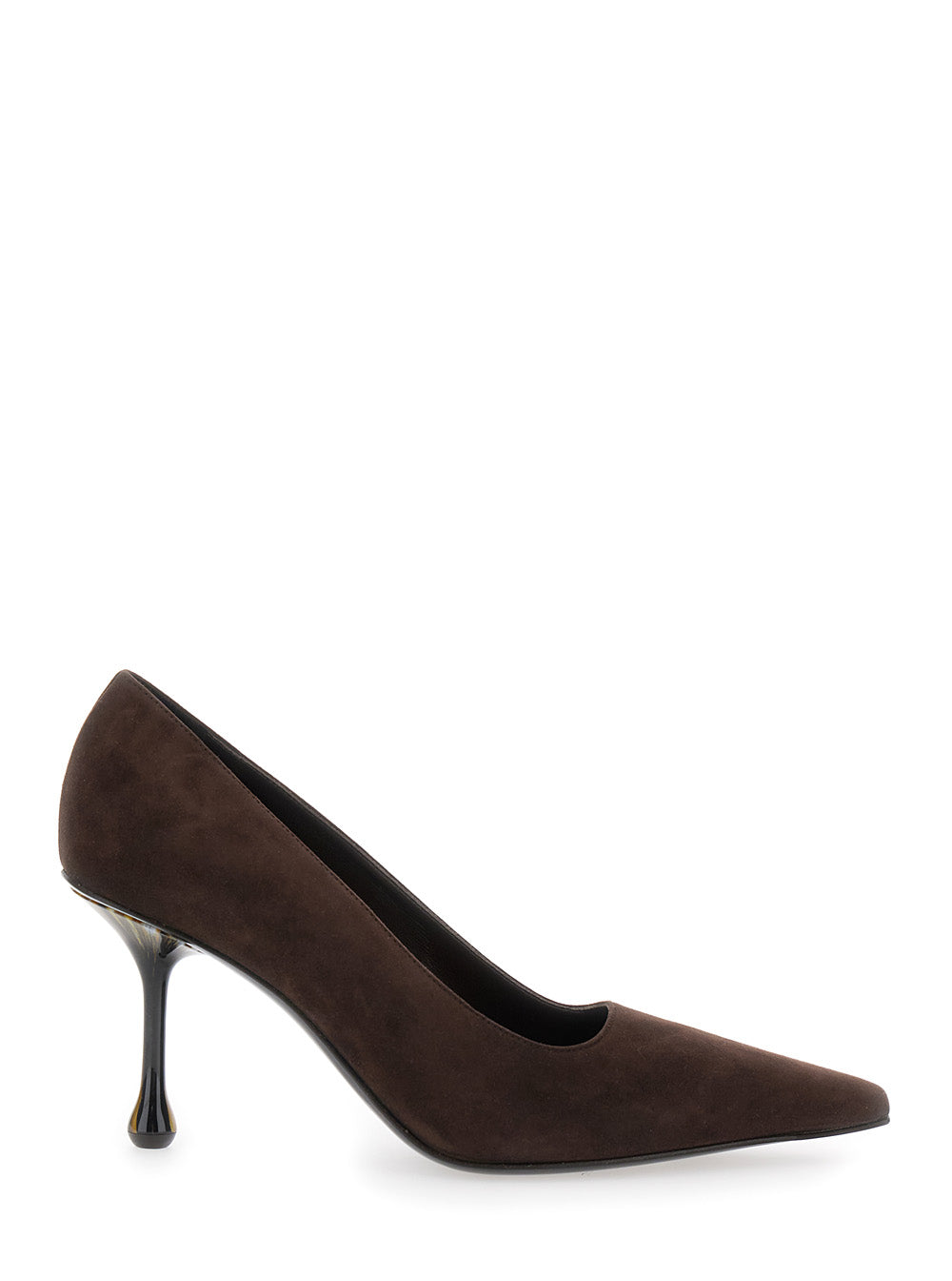 Jimmy Choo Women Pumps 'Ixia' With High Sculpted Heel In Brown Suede For Women