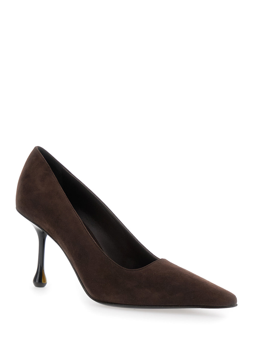 Jimmy Choo Women Pumps 'Ixia' With High Sculpted Heel In Brown Suede For Women
