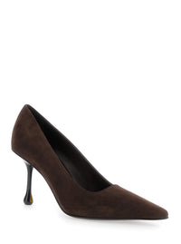 Jimmy Choo Women Pumps 'Ixia' With High Sculpted Heel In Brown Suede For Women