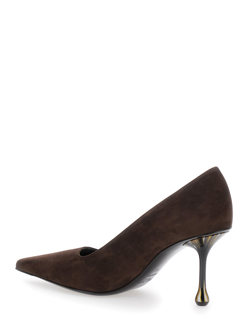 Jimmy Choo Women Pumps 'Ixia' With High Sculpted Heel In Brown Suede For Women