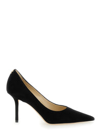 Jimmy Choo Women Pumps 'Love' With Stiletto Heel In Suede And Black Color For Women