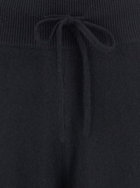 Lisa Yang Women Pants 'Sofi' With Elasticated Waist And Wide Leg In Black Cashmere For Women