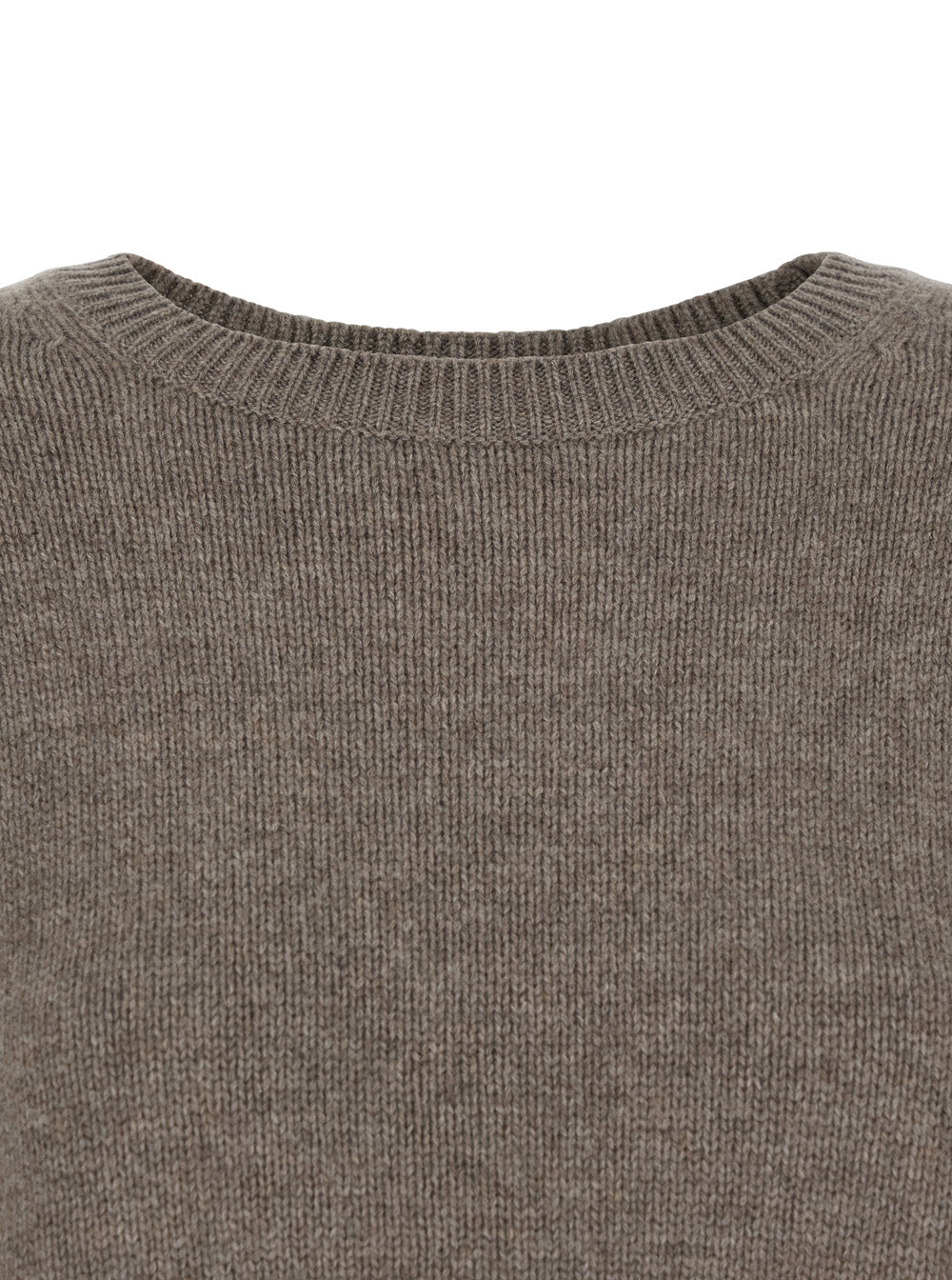 Lisa Yang Women Sweater 'Mila' With Ribbed Finishes In Gray Cashmere Woman