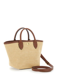 LONGCHAMP Longchamp Women Brown Leather Handle Shopper Bag For Women