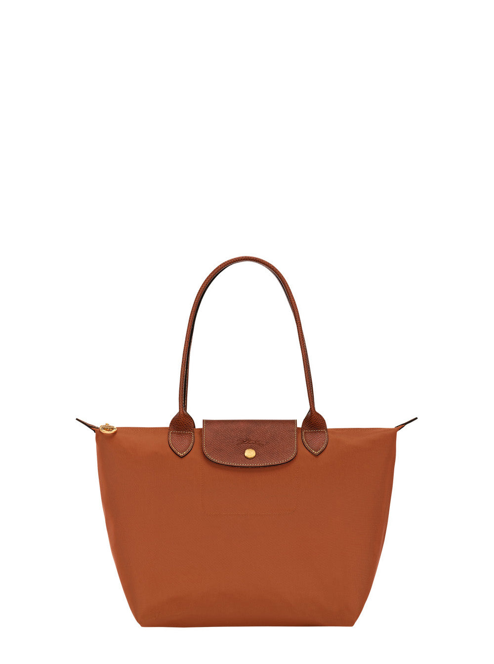 Longchamp Women Handbag 'Le Pilage Original' Medium With Two Top Handles And Logo Printed On The Front In Brown Canvas For Women