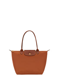 Longchamp Women Handbag 'Le Pilage Original' Medium With Two Top Handles And Logo Printed On The Front In Brown Canvas For Women