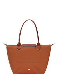 Longchamp Women Handbag 'Le Pilage Original' Medium With Two Top Handles And Logo Printed On The Front In Brown Canvas For Women